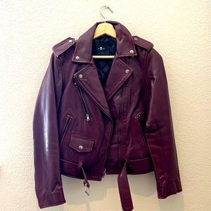 7 For All Mankind Leather Jacket